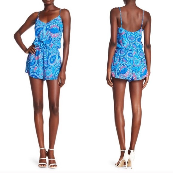 Show Me Your MuMu Other - Show Me Your Mumu Rorey romper blueberry paisley